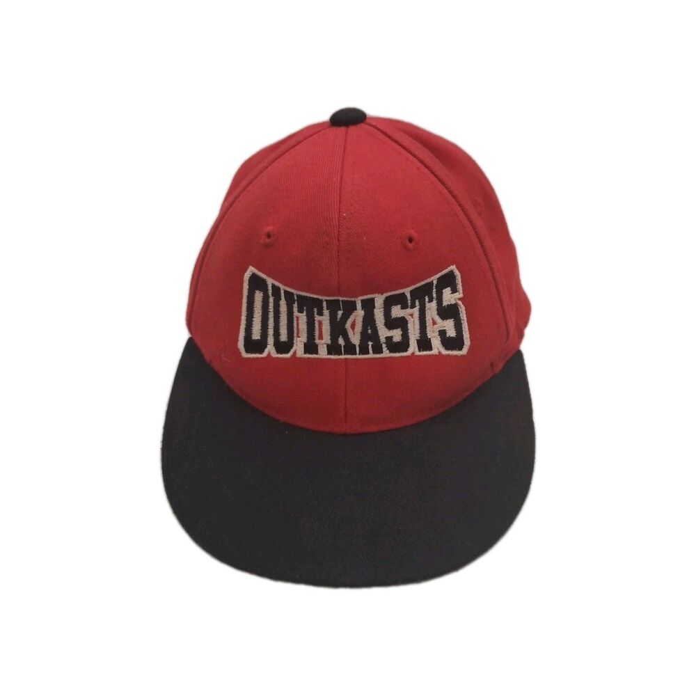 Vintage Pacific Headwear Outkasts Hat Red Black Style ES 811 Size XS